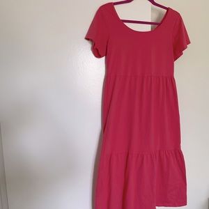 Pink long dress
